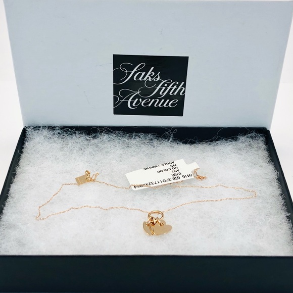 GINETTE NY
Angele 18K Rose Gold 3 Mini Heart Charms 17” Necklace - Picture 4 of 15